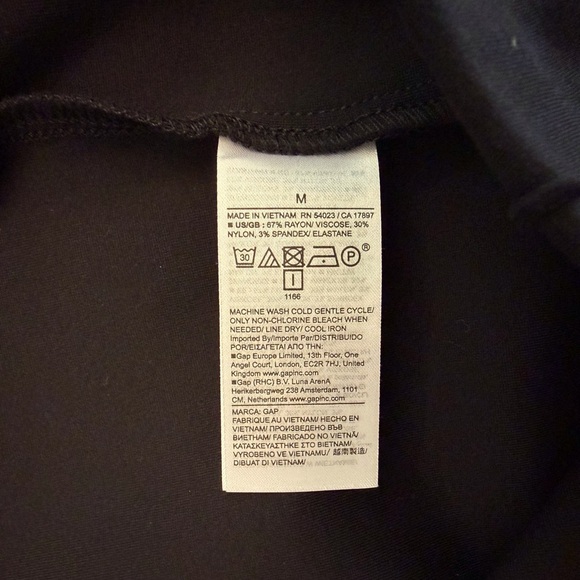 Gap High Rise Double Knit Crop Kick Black Pants Size M - Picture 7 of 11